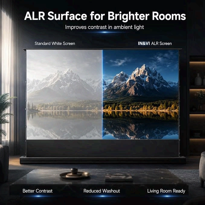 projector screen surface detail