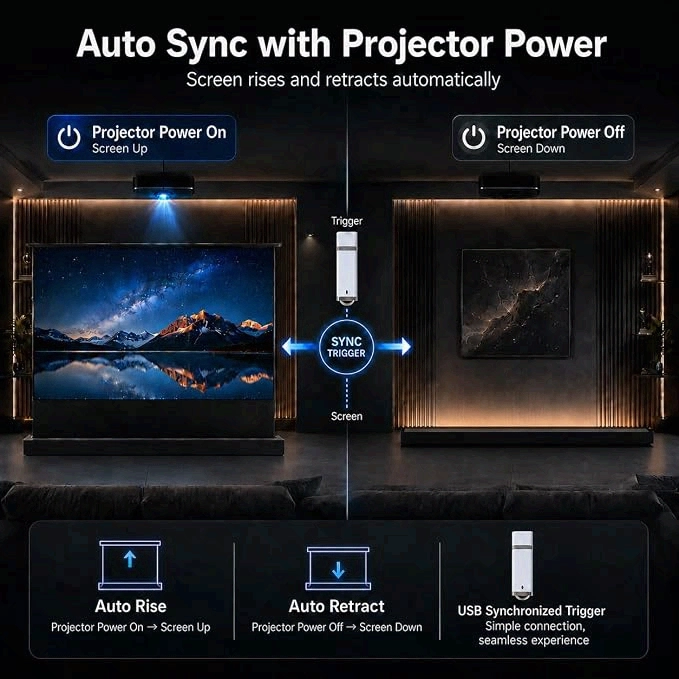 electric screen housing