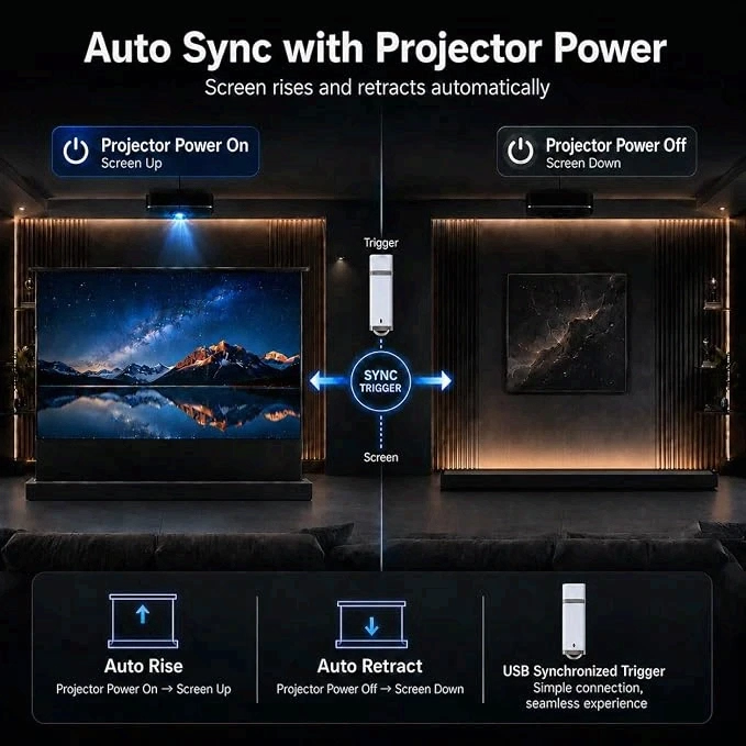 electric screen housing